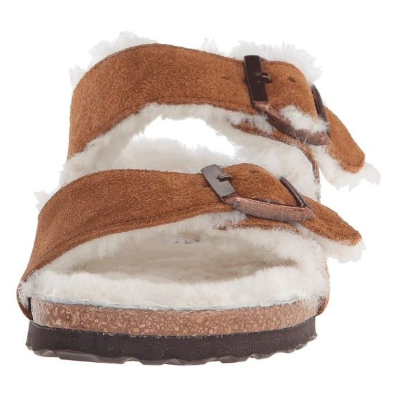 Birkenstock $160 Arizona Fur Mink Sz 42 Narrow US W 11 NIB! - Picture 2 of 4